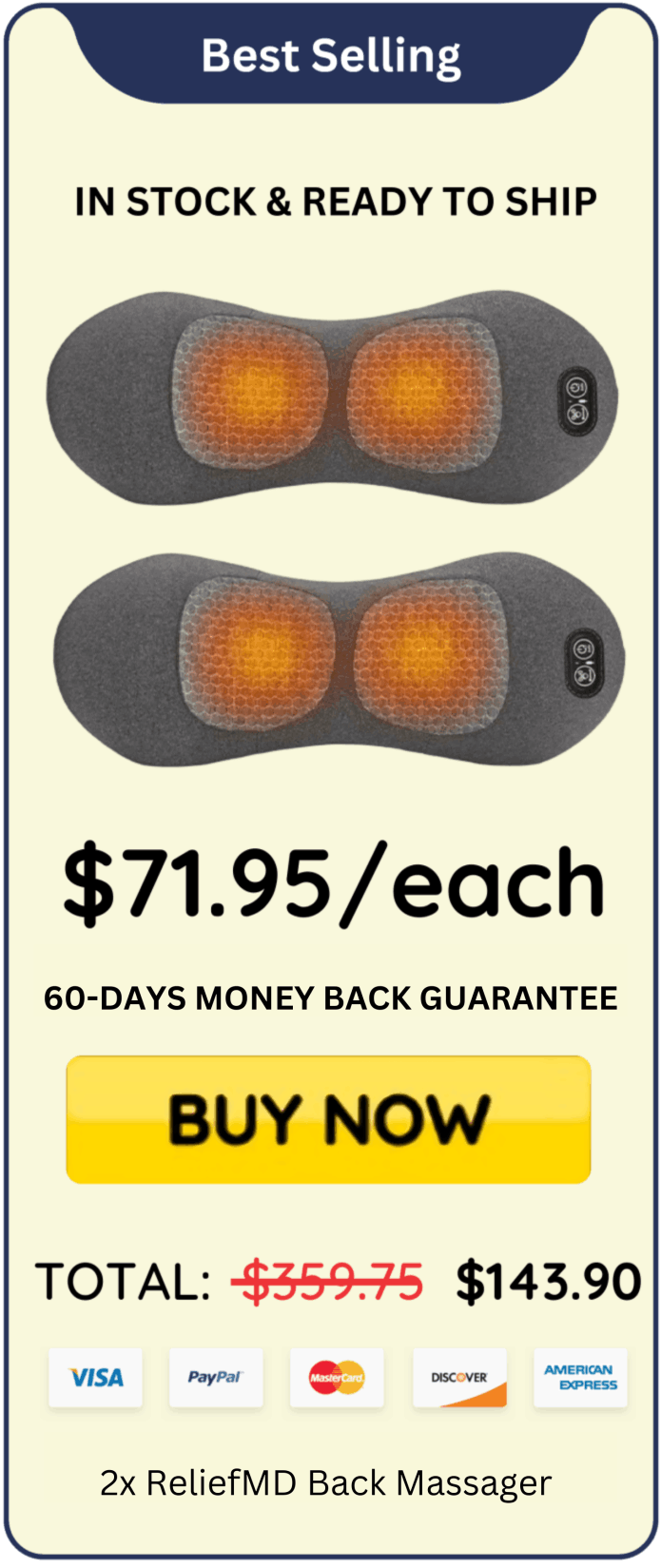 ReliefMD Back Massager offer price 